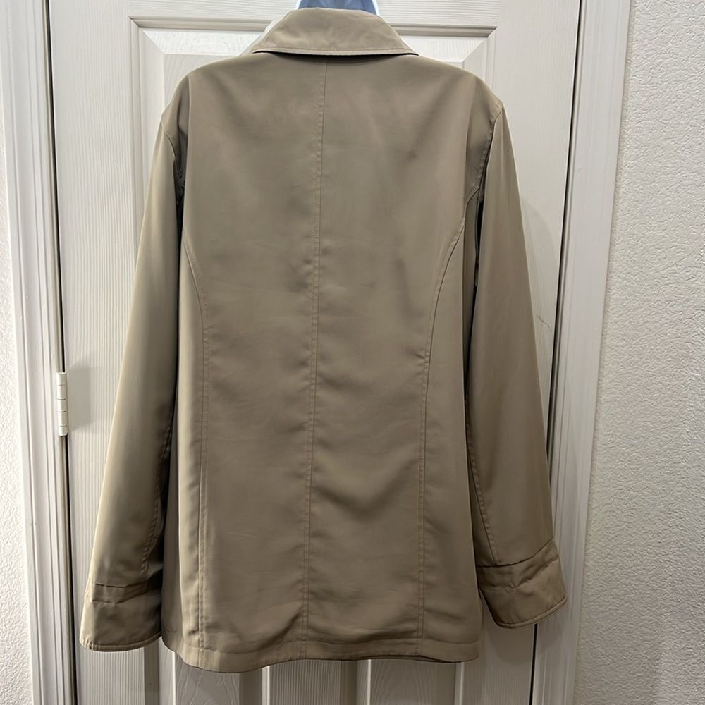 Jacket Raincoat Reversible Waterproof Natural Tan… - image 7